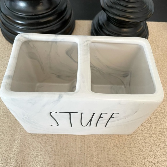 🆕Rae Dunn STUFF/THINGS Ceramic Toiletries Set - Picture 5 of 6